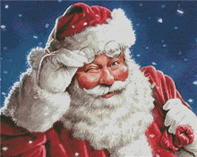 click here to view larger image of Santa Wink (Crop 1) (chart)