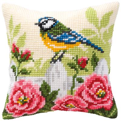 click here to view larger image of Cushion - Finch (needlepoint)