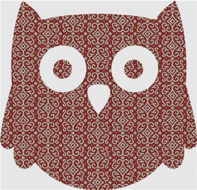 click here to view larger image of Maroon Mosaic Owl (chart)