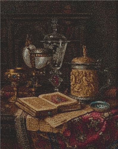 click here to view larger image of Still Life with Prayer Books (chart)
