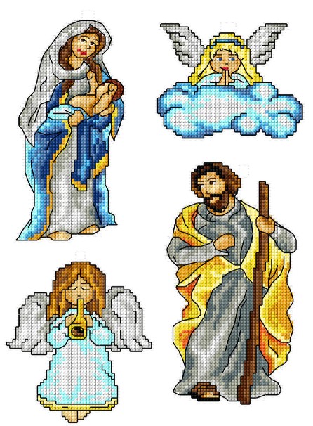 click here to view larger image of Nativity (counted cross stitch kit)