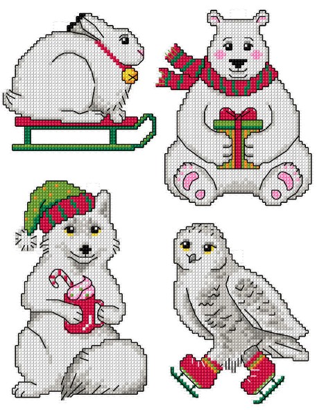 click here to view larger image of White Christmas (counted cross stitch kit)