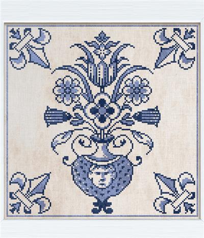 click here to view larger image of Delft Blue Tile No. 1 - The Vase (chart)