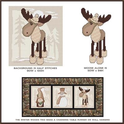 click here to view larger image of Winter Woods Moose (chart)