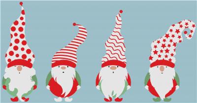 click here to view larger image of Set of Christmas Gnomes (chart)