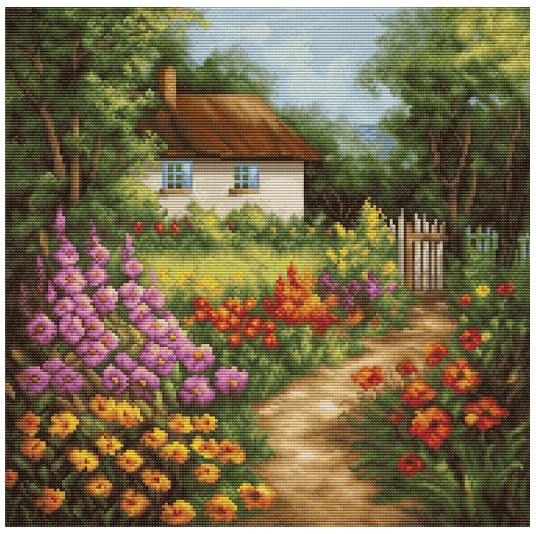 click here to view larger image of Country House, The (counted cross stitch kit)
