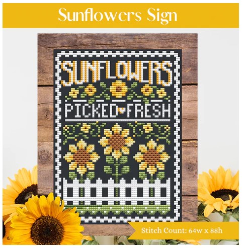 click here to view larger image of Sunflowers Sign (chart)
