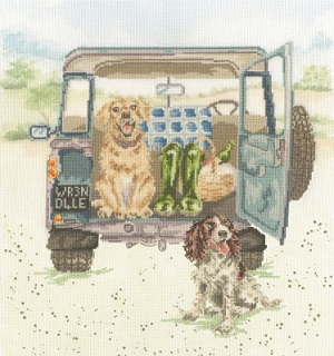 click here to view larger image of Paws for a Picnic (counted cross stitch kit)