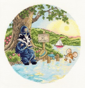 click here to view larger image of Strictly No Bathing (counted cross stitch kit)