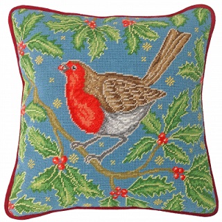 click here to view larger image of Red Red Robin (needlepoint kit)