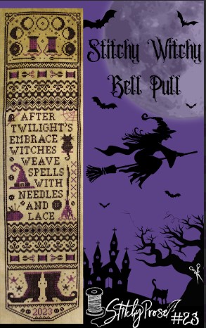click here to view larger image of Stitchy Witchy Bell Pull (chart)