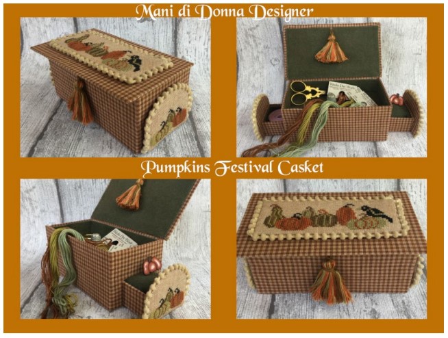 click here to view larger image of Pumpkins Festival Casket (chart)