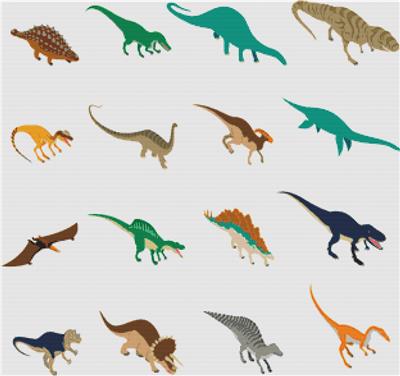 click here to view larger image of Isometric Dinosaur Icons (chart)
