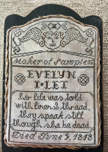 click here to view larger image of May Thy Needles Rest in Peace - 1 Evelyn I Let (chart)