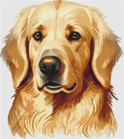 click here to view larger image of Golden Retriever - Portrait III (chart)
