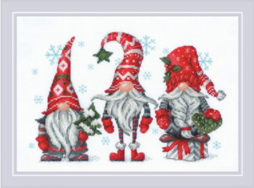 click here to view larger image of Gnomes (counted cross stitch kit)