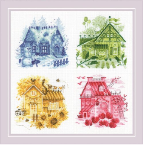 click here to view larger image of Happy Street (counted cross stitch kit)