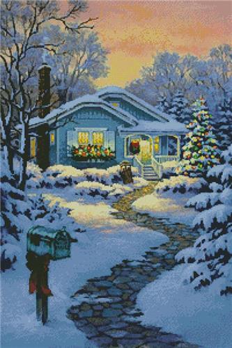 click here to view larger image of Christmastime Cottage (chart)