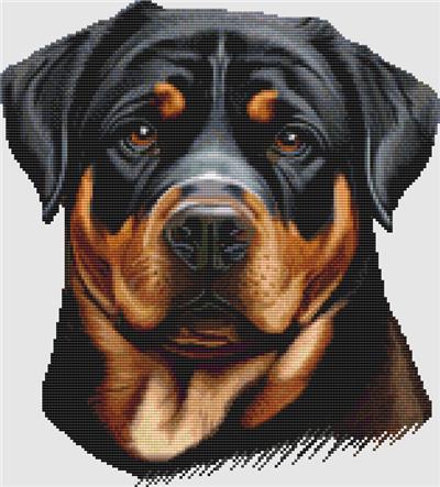 click here to view larger image of Rottweiler - Portrait (chart)