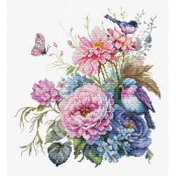 click here to view larger image of The Birds - Summer (counted cross stitch kit)