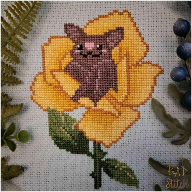 click here to view larger image of Bat in a Flower (chart)