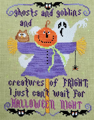 click here to view larger image of I Just can't Wait for Halloween Night (chart)