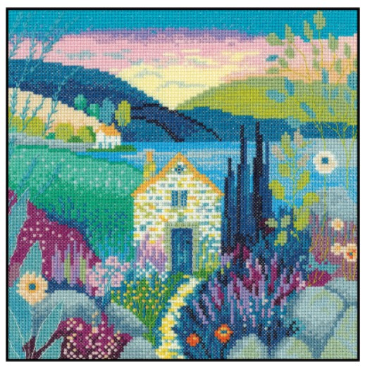 click here to view larger image of Peaceful Retreat (counted cross stitch kit)