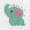 click here to view larger image of Elephant (counted cross stitch kit)