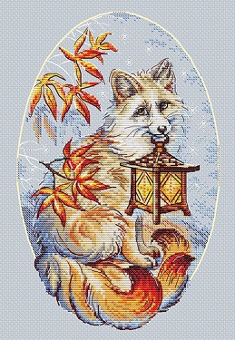 click here to view larger image of Kitsune  (counted cross stitch kit)