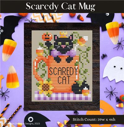 Scaredy Cat Mug - click here for more details about chart