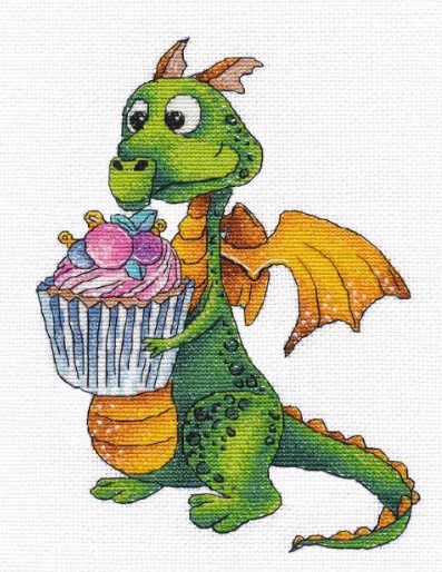 click here to view larger image of Dragon-3 (counted cross stitch kit)