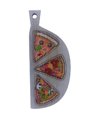 click here to view larger image of Pizza Set (counted cross stitch kit)