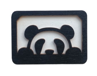 click here to view larger image of Wooden Needle Case - Panda (accessory)
