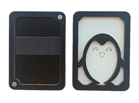 click here to view larger image of Wooden Needle Case - Penguin (accessory)