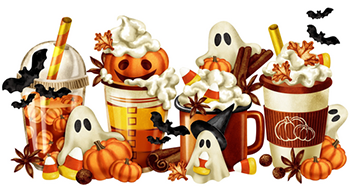 click here to view larger image of Halloween Coffees Magnet (magnet)