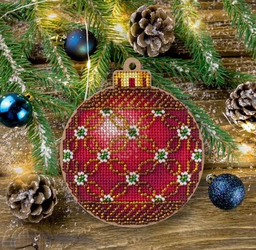 click here to view larger image of Cross Stitch Kit/Wood - FLW-021 (counted cross stitch kit)