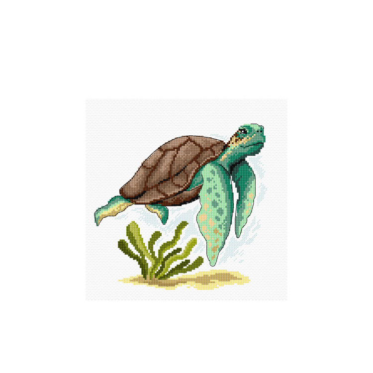 click here to view larger image of Turtle (counted cross stitch kit)