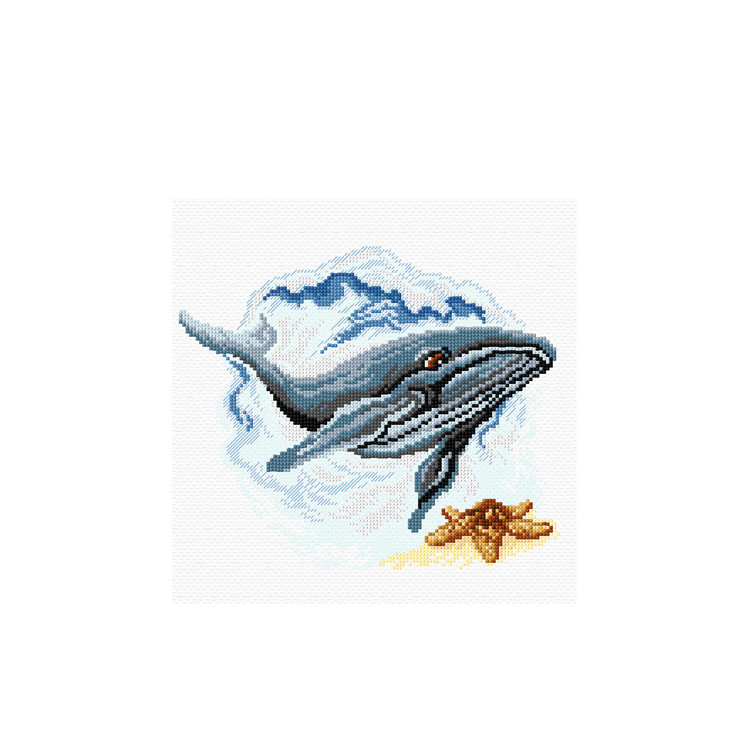 click here to view larger image of Whale (counted cross stitch kit)
