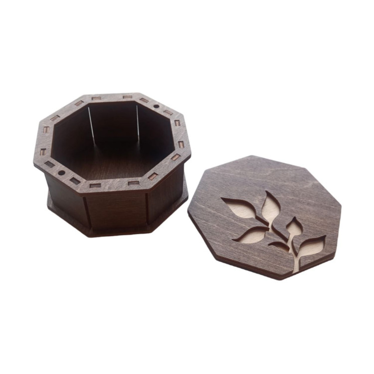 click here to view larger image of Wooden Box Octagonal - Branch (accessory)