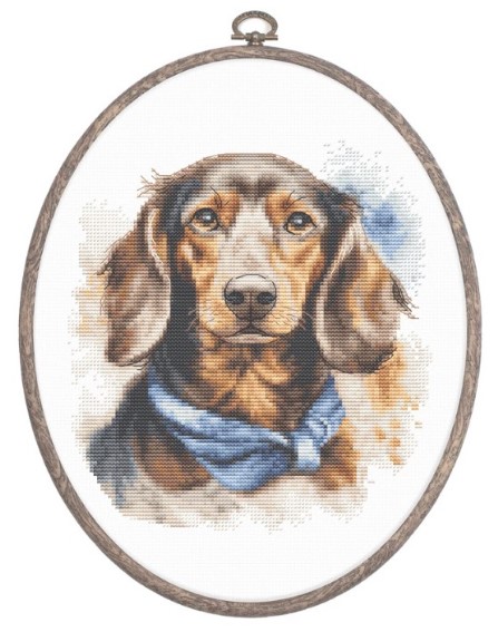 click here to view larger image of Dachshund, The (counted cross stitch kit)