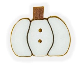 click here to view larger image of Button - Tiny White Pumpkin (buttons)