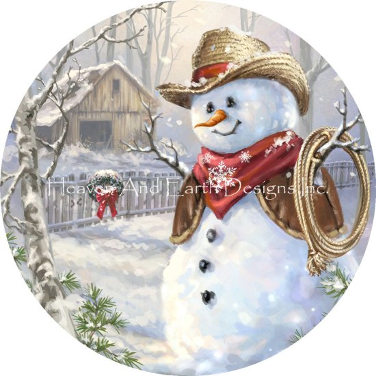 click here to view larger image of Ornament Cowboy Snowman - Dona Gelsinger (chart)