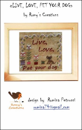 click here to view larger image of Live Love Pet Your Dog (chart)