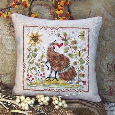 click here to view larger image of Turkey Love Pillow (chart)