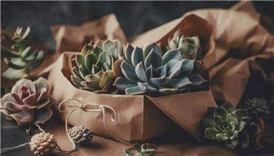 click here to view larger image of Succulents in a Box I (chart)