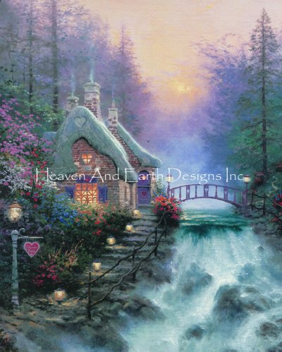 click here to view larger image of Sweetheart Cottage II/Mini - Thomas Kinkade (chart)