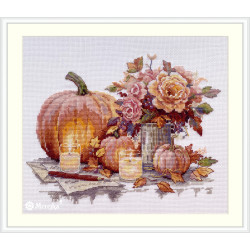 click here to view larger image of Still Life with Pumpkins (counted cross stitch kit)