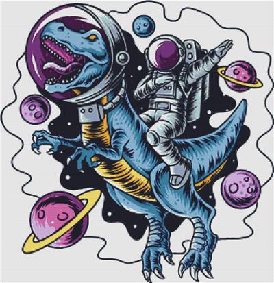 click here to view larger image of Astronaut Riding a T-Rex (chart)