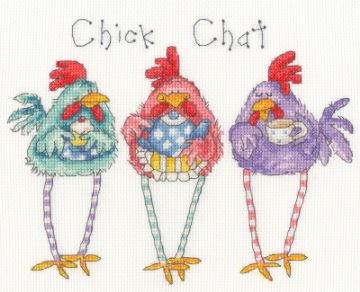 click here to view larger image of Chick Chat (counted cross stitch kit)