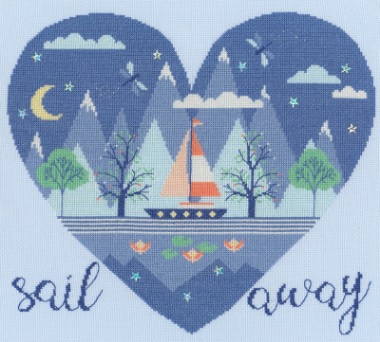 click here to view larger image of Sail Away (counted cross stitch kit)